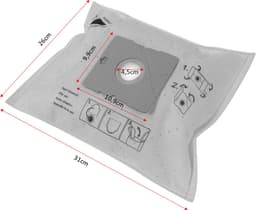 CleanBag stofzuigerzakken 4 stuks - Geschikt voor AEG Deawoo LG Nilfisk Samsung - Type Gr 50 SB90 VP78 TB36 VM54 VM77 VP95B - Inclusief 1 filter - Alternatief — thumbnail 4