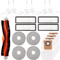 19 accessoires voor Dreame L10s Ultra-stofzuiger, 1 * hoofdborstel, 6 * zijborstels, 4 * stofzakken, 4 * filters, 4 * doekjes voor Dreame L10s Ultra-stofzuiger — thumbnail 1