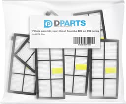 6x Dparts HEPA filter geschikt voor iRobot Roomba 800-900 series met AeroForce stofzuigerfilters - robotstofzuiger hepafilter voor series 805 865 870 871 876 880 886 895 896 960 965 966 980 - nr. 4415864 — thumbnail 2