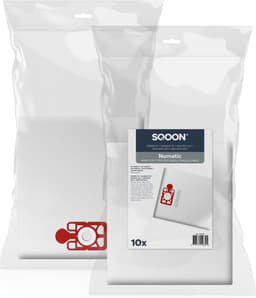 SQOON® Stofzuigerzakken geschikt voor Numatic NVM-1CH Henry/Hetty/James - Model 604015 - 10 stuks — thumbnail 1