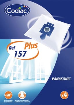 CleanBag stofzuigerzakken 4 stuks - Geschikt voor Panasonic - C2 C2E C20E - Inclusief 1 filter - Alternatief — thumbnail 5