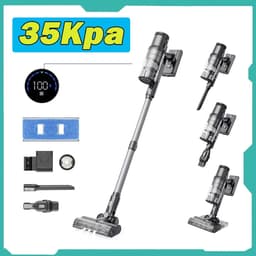 Dweilen Snoerloze Stofzuiger - Snoerloze Stofzuiger - Stofzuiger - Stofzuiger draadloos - 5-traps Filtratiesysteem - 400W Borstelloze Motor - 0.65L Stofbak - 35Kpa Zuigkracht - 2000mAh Batterij — thumbnail 1