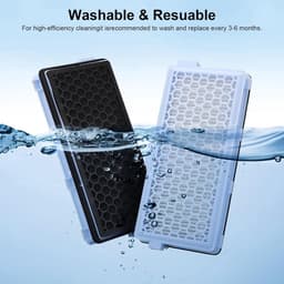 2 stofzuigerfilters voor Miele HEPA filter voor Miele S8340 Active AirClean SF-HA 50 filter vervanging voor Miele stofzuiger Compact C1 C2 Complete C2 C3 Geschikt voor S4, S5, S6, S8 serie met — thumbnail 2