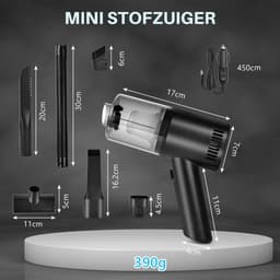Handstofzuiger - Snoerloos & Oplaadbaar - 10000PA - Efficiënt & Krachtig - Voor Tapijt & Bank — thumbnail 3