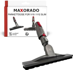 Maxorado Parketmondstuk geschikt voor Dyson – Quick Release – Vervangingsborstel voor V10 Slim & V12 Slim – Professioneel mondstuk voor harde vloeren zoals laminaat, parket & tegels – Wendbaar dubbel scharnier – Krasvrije reiniging — thumbnail 2