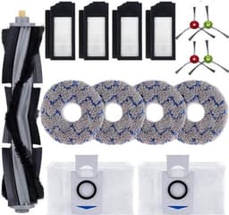 15 stuks accessoireset geschikt voor Ecovacs DEEBOT X1 Omni X1 Turbo X1 Plus stofzuigerrobot, hoofdborstel, zijborstel, filter bodemzak voor stofzuiger, borstel, wisdoek, reserveonderdelen — thumbnail 1
