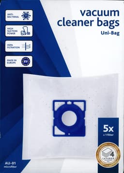 Vacustock stofzuigerzakken - Uni-Bag 5 zakken en filter — thumbnail 1