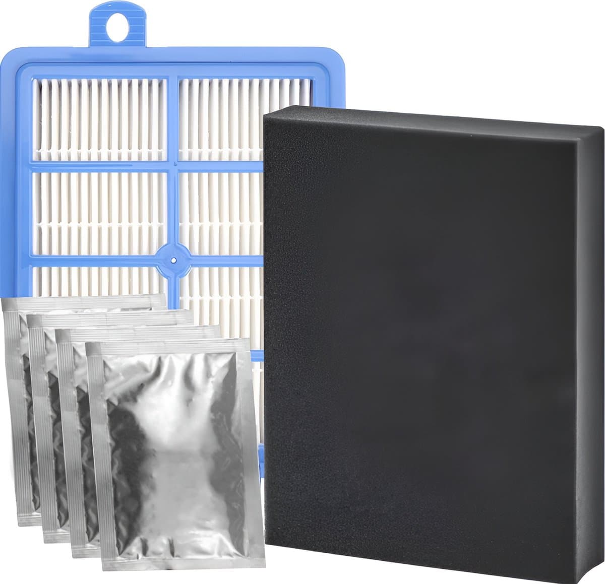 Filterset geschikt voor AEG LX7 en LX8 series - HEPA filter, geurzakjes, schuimfilter - stofzuiger allergiefilter - Vervangt AUSK11 starter kit FC8031/01 1184255014 7321423161707 — afbeelding 1