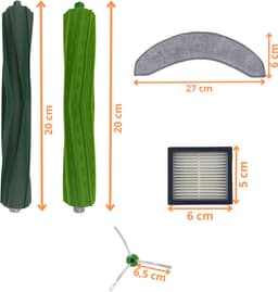 Accessoirespakket voor iRobot Roomba Combo 10 MAX - Filter/Dweil/Zijborstel/Afzuigrol — thumbnail 5
