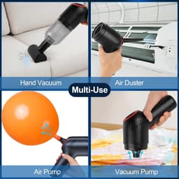Multifunctionele Mini Stofzuiger - Handstofzuiger - Multifunctionele Stofzuiger - multifunctionele accessoires - Stofzuiger - Dierenharen - Krachtige Zuigkracht - Auto-stofzuiger — thumbnail 3