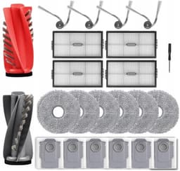 Grote set accessoires compatibel met Roborock Saros 10R - zakken - moppen - filters - motorfilter - hoofd en zijborstel - hoogwaardige vervanging — thumbnail 2