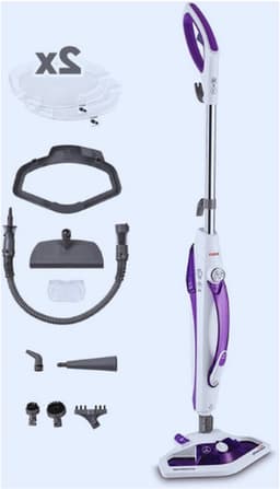 Vaporetto SV440_Double Stoomdweil met Handstoomreiniger en Vaporforce-Borstel - 15-in-1 Functie - Doodt tot 99,9% van Virusdeeltjes Ziektekiemen En Bacteriën - 1500W - 0,3L - Paars — thumbnail 1