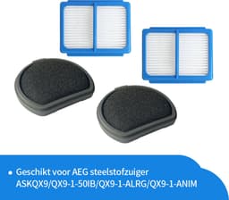 Replacements® filters geschikt voor de AEG QX9 steelstofzuiger - 9-delig — thumbnail 2