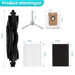 Onderdelen geschikt voor de Eufy L50 en L60 robotstofzuiger van Replacements - 11-delig — thumbnail 2