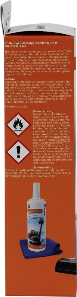 Scanpart bagless stofzuiger reiniger - 250 ml spray - Speciaal geschikt voor stofzuigers zonder zak - Inclusief doek — thumbnail 3
