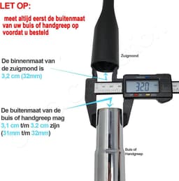 Combi-borstel geschikt voor 32mm (3,2cm) aansluiting - combi-zuigmond - combizuigmond - combiborstel — thumbnail 2