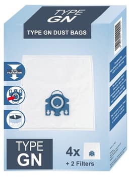 Geschikt voor MIELE - Stofzuigerzak GN HyClean 3D 4 Zakken + 2 Filters - 09917730 — thumbnail 2