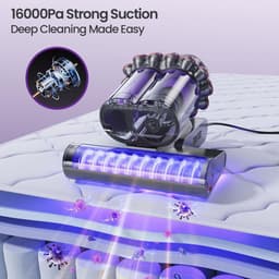 Matrasstofzuiger - Dieptereiniger - Hygiënisch slapen - UV-C en verwarming - 550 Watt 16 kPa — thumbnail 4
