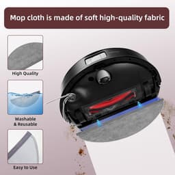 13 stuks vervangende accessoires geschikt voor Roborock Q10 VF+/PF robotstofzuiger - 1 hoofdborstels, 4 zijborstels, 4 HEPA-filters, 4 dweilpads — thumbnail 3