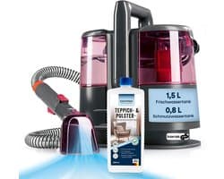 CLEANmaxx tapijtreiniger & meubelreiniger Pro Power | Vlekverwijderaar & EASYmaxx tapijtreinigingsmiddel | Waterzuiger & reinigingsmiddel voor waszuigers voor banken, auto’s, tapijten, bekleding enz. | Vlekverwijderaar