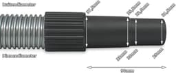 Afzuigslang 2,5 meter (32mm binnendiameter) voor o.a. cycloonfilter — thumbnail 2