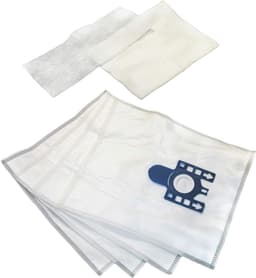 10stuks Stofzuigerzakken - Geschikt Voor Miele complete C3 - Complete C2 Black Pearl Stofzuiger Modellen - Geschikt voor Miele GN - classic C1 - Wit en blauw — thumbnail 3