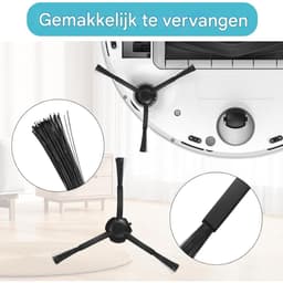 GELLDG 22 Stuks - Stofzuigeraccessoiressets - Onderdelen Set - Geschikt voor Dreame L10 Prime / L10s Plus / L10s Pro Gen 2 / L10s Ultra - 2 Hoofdborstels 8 Reinigingsdoekjes 4 Filters 8 Zijborstels - Kunststof — thumbnail 4
