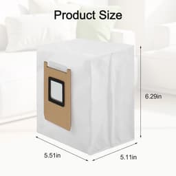 10 stuks-Stofzuigerzakken voor Eufy Omni E20/E25/E28 robot-grote capaciteit-stofzak-vliesstofzak voor schone vloeren-eenvoudige installatie. — thumbnail 2