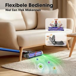 Stofzuigermond - Geschikt voor Dyson SteelstofzuigerV8,V10,V11,V15 en G5(Niet compatibel met de oude V7-model, V6 en Slim-serie) - Wasbare borstel - Stofzuigeraccessoires - Vloerzuigmond - Zwart — thumbnail 4