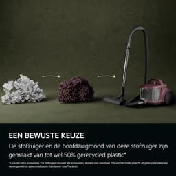 Zakloze Stofzuiger - Compact Stil - Grondig Schoonmaken - HEPA-filter Cyclonisch - 2L Capaciteit 78dB - Donkerrood — thumbnail 5