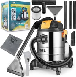 COIL Wasstofzuiger - Voor tapijten en meubelbekleding - 4-in-1 - 25L - Nat- en Droogzuiger + Wasfunctie + Blaasfunctie | Filterreinigingsfunctie I 19 kPa | 5L Detergenttank | HEPA-filter I Accessoires Set — thumbnail 1