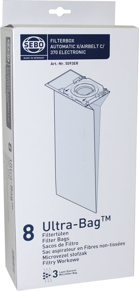 Sebo Originele Stofzakken C/X/370/470 — afbeelding 1
