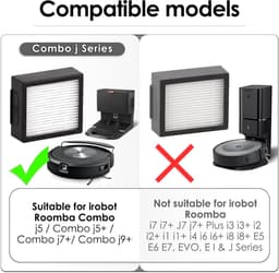 J7+ Premium 16 stuks Vervanging HEPA-filter Compatibel met iRobot Roomba Combo J7+/Combo J7 plus Robotic Stofzuiger HEPA-filters Accessoire Kit 16 Stuks (ALLEEN VOOR Combo J7+) — thumbnail 4