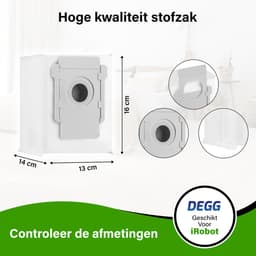 DEGG® - Servicekit - Stofzuigerzakken & Hepa filters geschikt voor iRobot Roomba i8 i8+ i7 i7+ i6 i6+ i5 i5+ i4 i4+ i3 i3+ - 6x zakken 5x hepa filter - geschikt voor iRobot Roomba onderdelen - onderhoudspakket — thumbnail 3