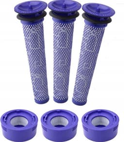 3 X Vervangende filter Geschikt voor stofzuiger Dyson V8, V7, vervanging voor het filter DY-967478-01 + DY-965661-01. Een vervanging die net zo goed is als het origineel. — thumbnail 1