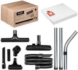 SQOON® Giga Serviceset geschikt voor Numatic Henry, Hetty, James, PPR240 en vergelijkbare modellen, 20-delige set waaronder 10x stofzuigerzakken + zuigmonden + slang + zuigbuizen — thumbnail 2