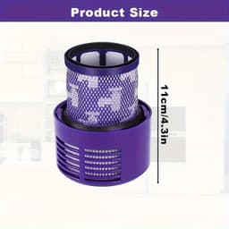17 Parts – 3-Pack HEPA Motorfilters 970013-02 – Geschikt voor Dyson V11 & V15 Steelstofzuigers – Compatibel met SV14, SV17, SV22 – Wasbare Vervangende Filters – Voor Absolute, Pro, Total Clean, Torque Drive, Animal & Parquet — thumbnail 2