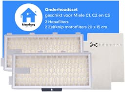 Kleanburg ® Filterset geschikt voor Miele – 2x HEPA H13 Filters + 2x Motorfilters – Vervangt Miele SF-HA50 – Classic C1, Compact C1 & C2, Complete C2 & C3, Guard S1/L1/M1 en S4000 series — thumbnail 4