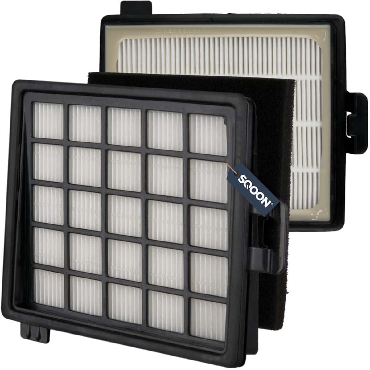 SQOON® HEPA-Filter Geschikt voor Philips FC8071 – Vervanging voor FC8140–FC8149 - Stofzuigerfilter — afbeelding 1