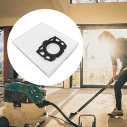 12-pack stofzuigerzakken voor Kärcher KFI 487 modellen met zak WD4-WD6 - Scheurvast en wasbaar - 12-pack - Ideaal voor huishoudens met huisdieren - Wit — thumbnail 2