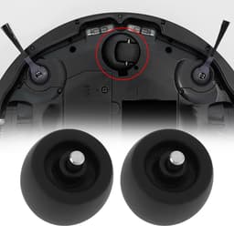 2 x Zwenkwielen - Bokwiel - Geschikt voor Shark IQ RV1001AE/RV2001AE stofzuiger - 3CM — thumbnail 5