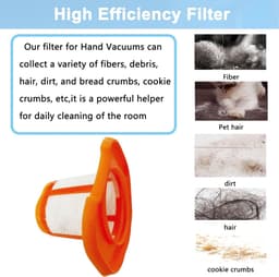 3 Pack Hepa Filter - Vervangend Filter Geschikt voor HHVKF10 - Geschikt voor Black & Decker Handheld Vacuüm - Geschikt voor Modellen BHHV520BT BHHV520BFP BHHV320B BHHV320J BHHV520BF BHHV520JF — thumbnail 3