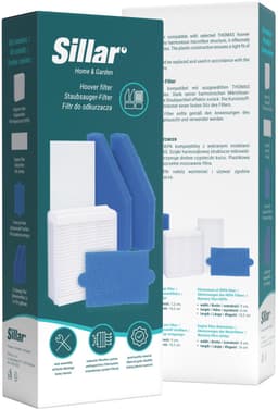 Sillar, set 5 stofzuigerfilter, wasbaar, HEPA, motorfilter, sponzenfilters, geschiktvoor de waterstofzuiger Thomas Aqua+ Pet & Family, Perfect Air, Twin, vervanging EA 787241.787276.787203 — thumbnail 4