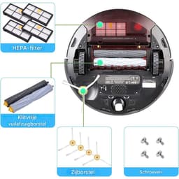 TOVBMUP Stofzuigeraccessoires - Vervangende borstelkoppen - Stofzuigerfilters - Vervangende onderdelen voor iRobot Roomba 800 900-serie 860 865 866 870 871 875 880 886 896 960 966 971 976 980 981 — thumbnail 5