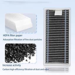10-delige Accessoires gescht voor Ecovacs X11/X11 PRO/T80S - stofzuiger - met Hoofdborstel, Dweilrollen, Stofzakken, HEPA-filters en Zijborstels voor Optimale Reiniging — thumbnail 4