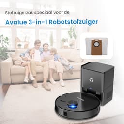 Stofzuigerzakken - Geschikt voor Avalue Robotstofzuiger - 5 stuks — thumbnail 2