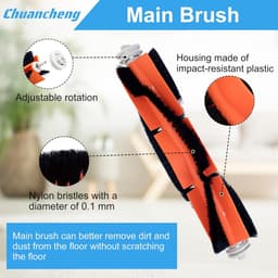 Accessoires Kit gescht Voor Dreame D9 Stofzuiger Onderdelen, Inclusief 1 Hoofdborstel, 6 Side Borstel, 4 Filters, 4 Mop Doek, 2 Reinigingsborstel — thumbnail 2