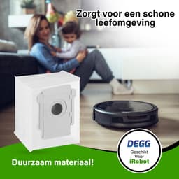 DEGG® - Stofzuigerzakken Geschikt voor iRobot Roomba - Compatibel met i8, i8+, i7, i7+, i6, i6+, i5, i5+, i4, i4+, i3, i3+, s9, s9+, j7, j7+ - Geschikt voor iRobot Onderdelen - Perfecte Pasvorm en Hoge Kwaliteit — thumbnail 4
