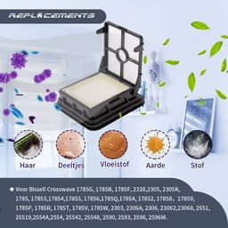 Replacements® HEPA filters geschikt voor Bissell Crosswave - NIET voor de X7 - 4-delig — thumbnail 4