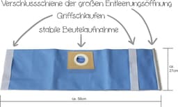 Famanu - Herbruikbare filterzak voor nat-droogzuiger, 20 liter, zakopening 55 mm — thumbnail 3